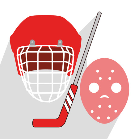 Hockey Sport design over white background, vector illustrationのイラスト素材