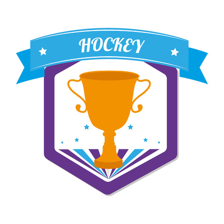 Hockey Sport design over white background, vector illustrationのイラスト素材
