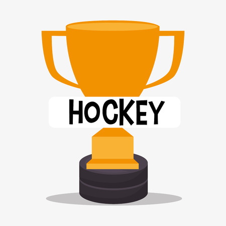Hockey Sport design over white background, vector illustrationのイラスト素材