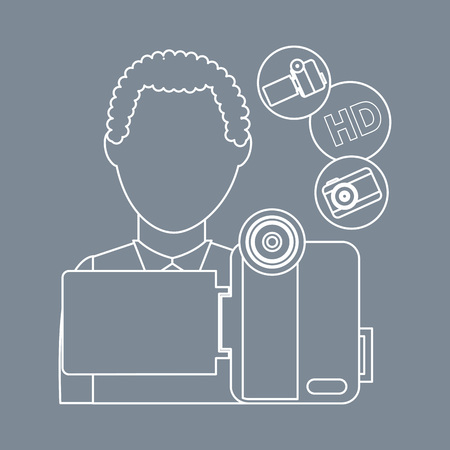 photographic hobby design, vector illustration eps10 graphicのイラスト素材