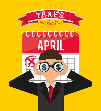 tax payment design, vector illustration eps10 graphicのイラスト素材