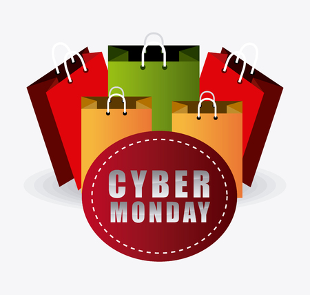 Cyber monday shopping season, vector illustration eps10.のイラスト素材