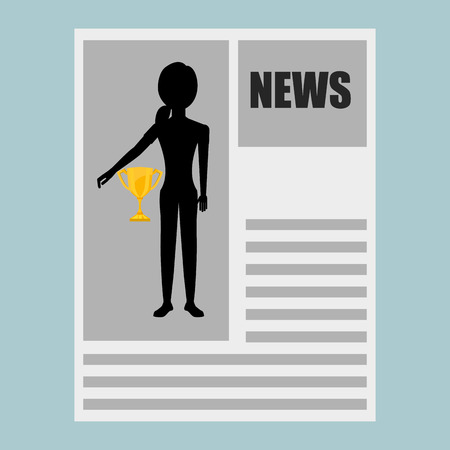 sports news design, vector illustration eps10 graphicのイラスト素材
