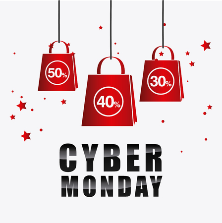 Cyber monday shopping season, vector illustration eps10.のイラスト素材