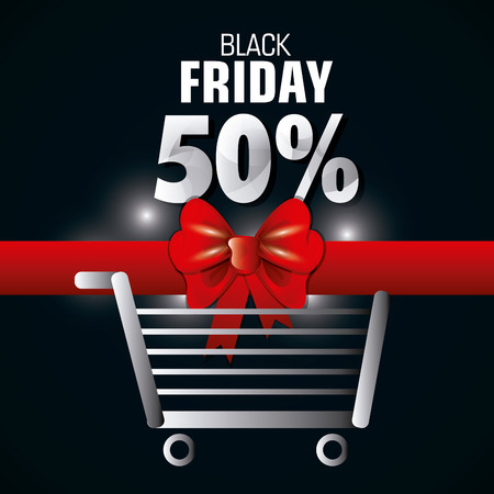 Black friday shopping season design, vector illustration.のイラスト素材