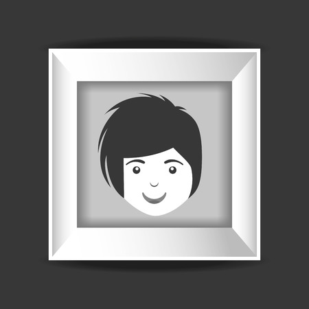 picture frame design, vector illustration eps10 graphicのイラスト素材