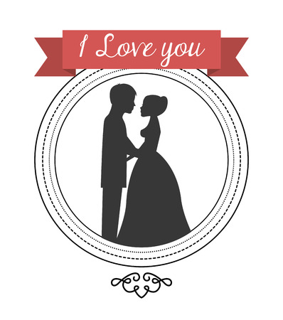 wedding frame design, vector illustration eps10 graphicのイラスト素材