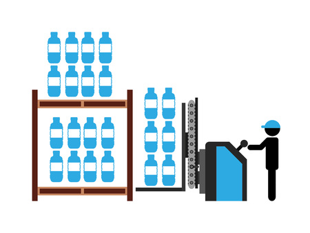 bottling Company design, vector illustration eps10 graphicのイラスト素材
