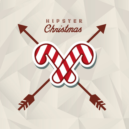 christmas hipster style design, vector illustration eps10 graphicのイラスト素材