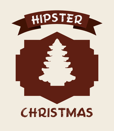 christmas hipster style design, vector illustration eps10 graphicのイラスト素材
