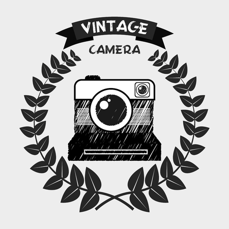 retro style photo design, vector illustration eps10 graphicのイラスト素材