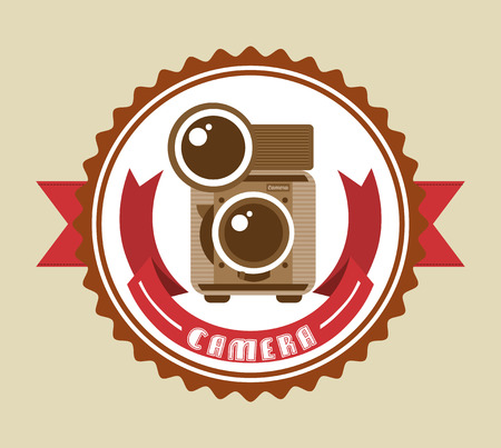 retro camera design, vector illustration eps10 graphicのイラスト素材