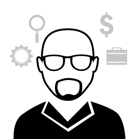 Business solutions icons design, vector graphic eps10.のイラスト素材