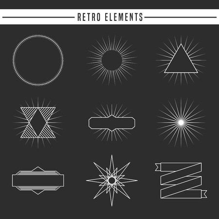 retro elements design, vector illustration graphicのイラスト素材
