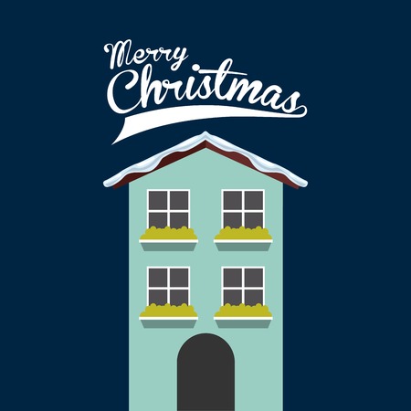 happy merry christmas design, vector illustration graphicのイラスト素材