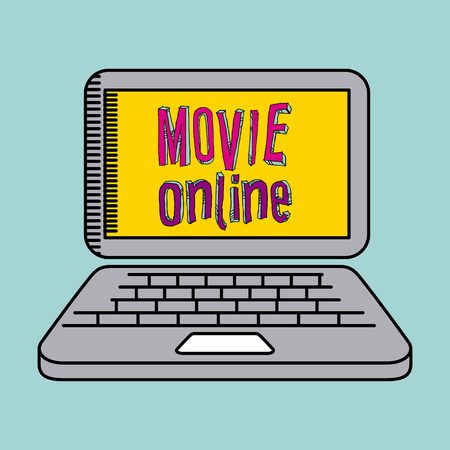 movie online design, vector illustration eps10 graphicのイラスト素材