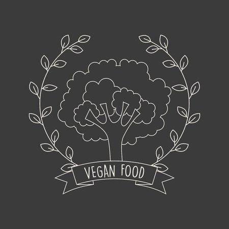 vegan food design, vector illustration graphicのイラスト素材