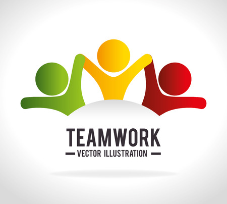 Business teamwork and leadership graphic design, vector illustration.のイラスト素材