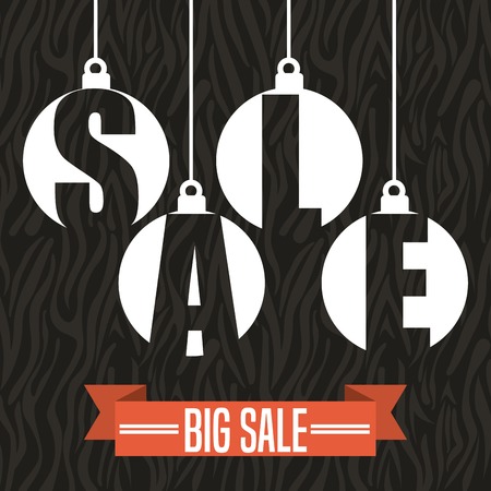 christmas sale design, vector illustration graphicのイラスト素材