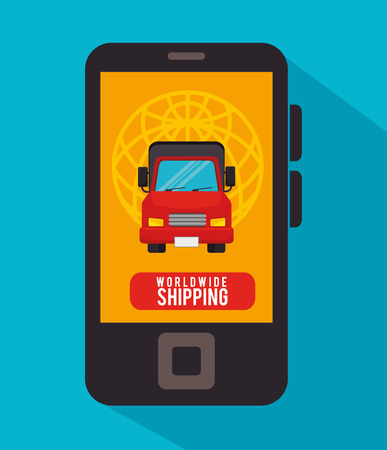 Transport, delivery and shipping design, vector graphicのイラスト素材