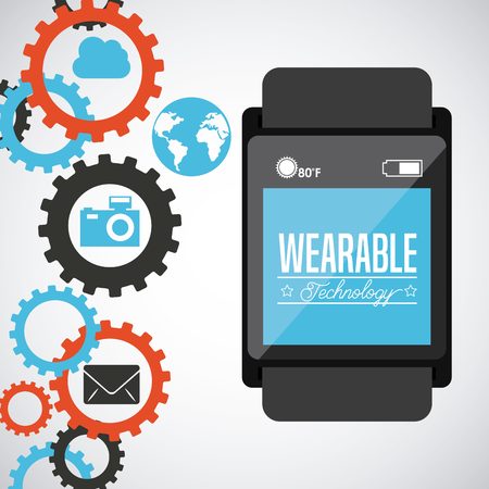 wearable technology design, vector illustration eps10 graphicのイラスト素材