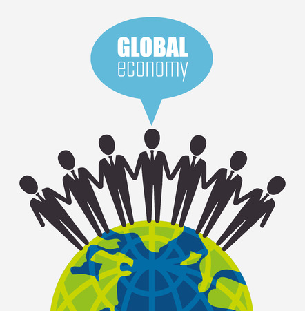 Business and global economy icon graphic design, vector illustration.のイラスト素材