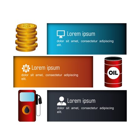 Oil prices infographic design, vector illustration eps10.のイラスト素材