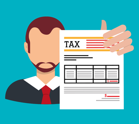 Taxes icon design, vector illustration eps10 graphicのイラスト素材