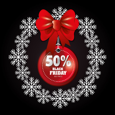 Black friday shopping season design, vector illustrationのイラスト素材