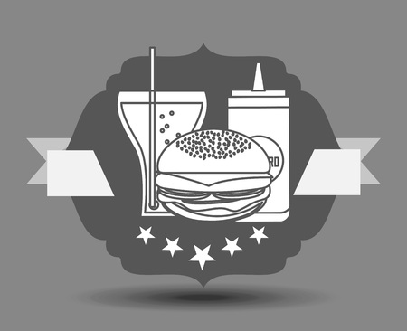 delicious fast food design, vector illustration eps10 graphicのイラスト素材