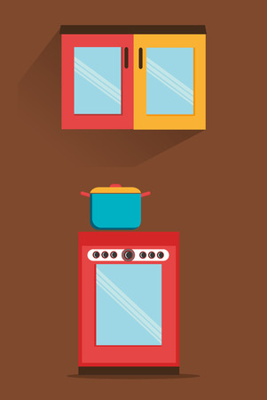 Kitchen utensils and equipment icon design, vector illustration graphic.のイラスト素材