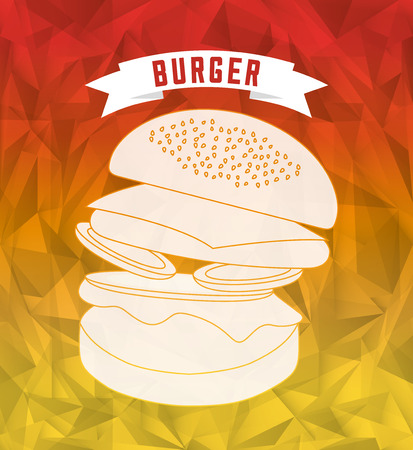 delicious fast food design, vector illustration eps10 graphicのイラスト素材