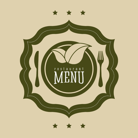 vegetarian food menu design, vector illustration eps10 graphicのイラスト素材
