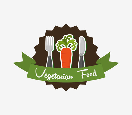 vegetarian food menu design, vector illustration eps10 graphicのイラスト素材