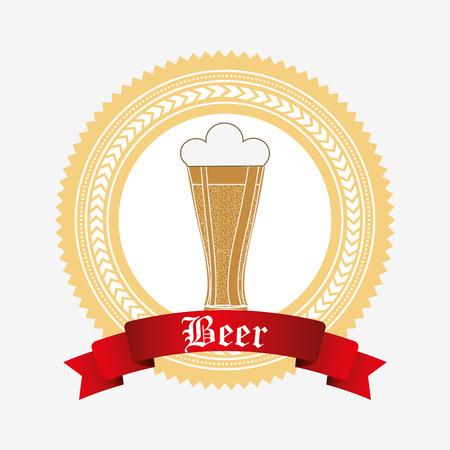 refreshing beer design, vector illustration eps10 graphicのイラスト素材