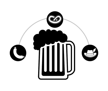 refreshing beer design, vector illustration eps10 graphicのイラスト素材