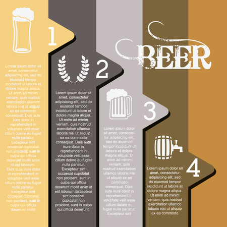 infographics beer design, vector illustration eps10 graphicのイラスト素材