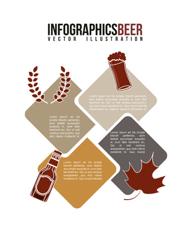 infographics beer design, vector illustration eps10 graphicのイラスト素材
