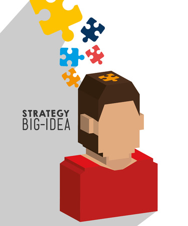 Business strategy and planning graphic design, vector illustration.のイラスト素材