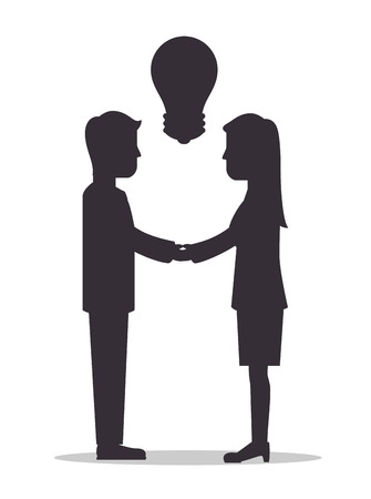 Teamwork support and leadership design, vector illustration graphic.のイラスト素材