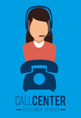 Customer service and technical support graphic design, vector illustrationのイラスト素材