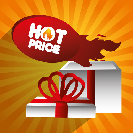Shopping hot prices theme design, vector illustration graphicのイラスト素材