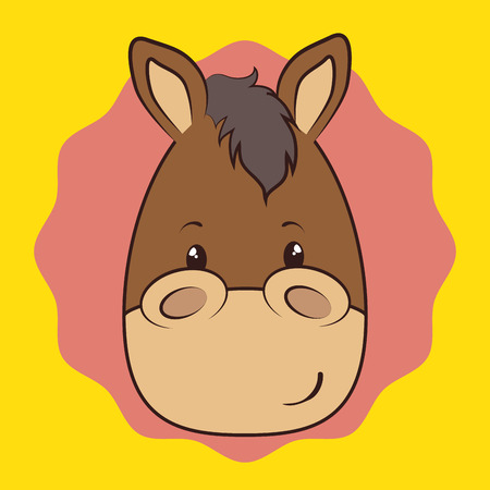 Pet and animals funny cartoon design, vector illustration graphicのイラスト素材