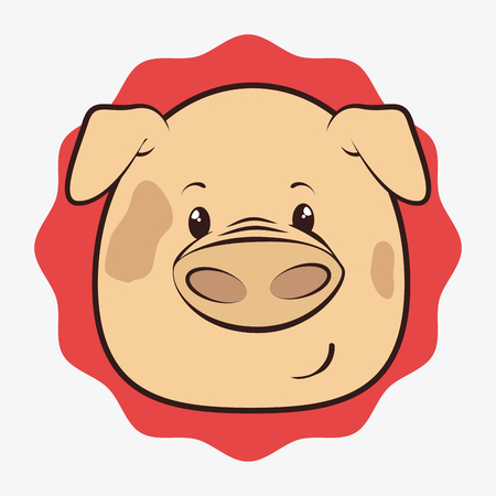 Pet and animals funny cartoon design, vector illustration graphicのイラスト素材