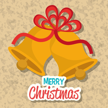 Merry christmas colorful card design, vector illustration graphic.のイラスト素材