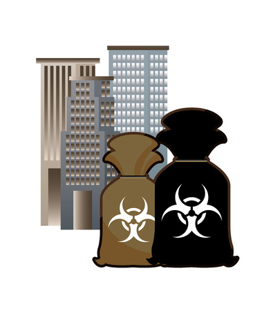 pollution from industry design, vector illustration eps10 graphicのイラスト素材