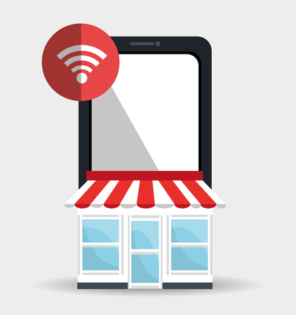 Digital marketing and online sales, vector illustration graphicのイラスト素材