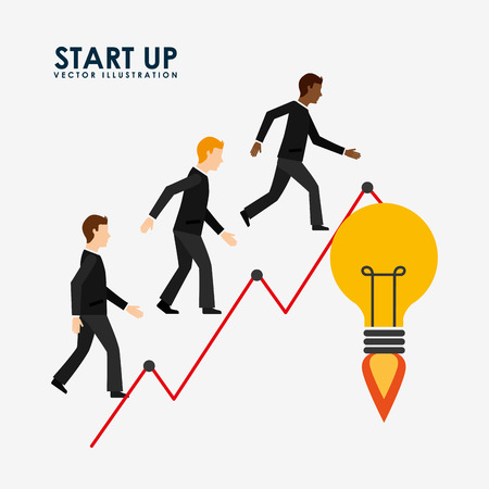 financial start up design, vector illustration eps10 graphicのイラスト素材