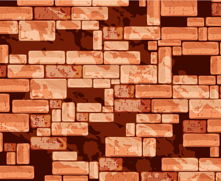 Brick wall graphic design, vector illustration themeのイラスト素材