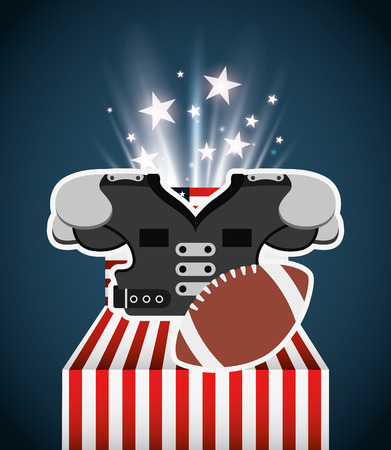 american football design, vector illustration eps10 graphicのイラスト素材